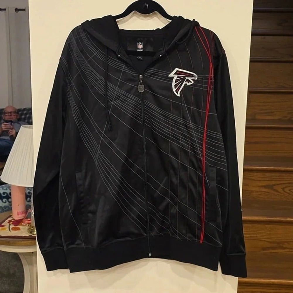 Atlanta Falcons NFL Pro Line Track Jacket Size Large‎ Men's